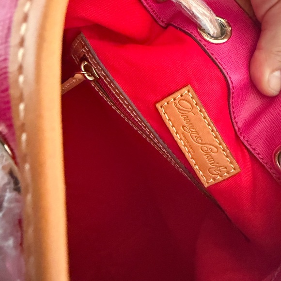 Dooney & Bourke Hot Pink Bucket Bag - Picture 4 of 8